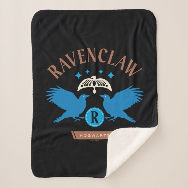 RAVENCLAW™ House Double Eagle Diadem Graphic Sherpa Blanket (Front)