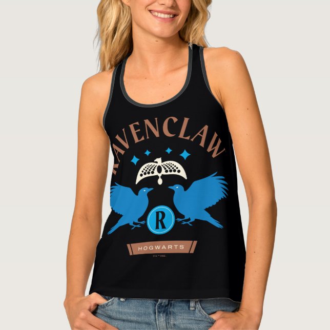 RAVENCLAW™ House Double Eagle Diadem Graphic Tank Top (Front)