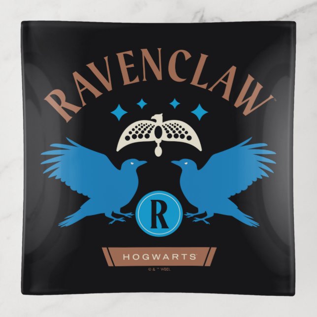 RAVENCLAW™ House Double Eagle Diadem Graphic Trinket Tray (Front)