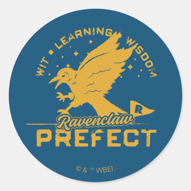 RAVENCLAW™ Prefect Badge Classic Round Sticker (Front)