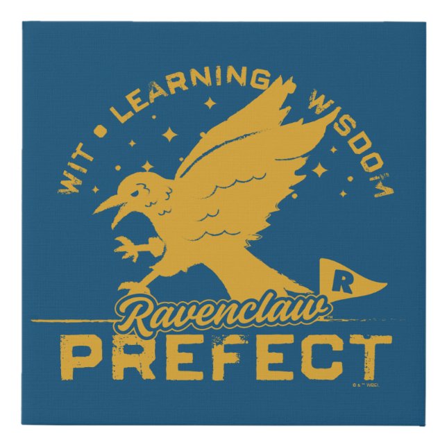 RAVENCLAW™ Prefect Badge Faux Canvas Print (Front)