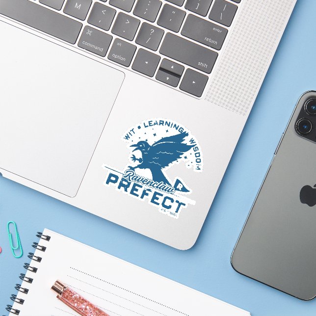 RAVENCLAW™ Prefect Badge Sticker (Laptop w/ iPhone)