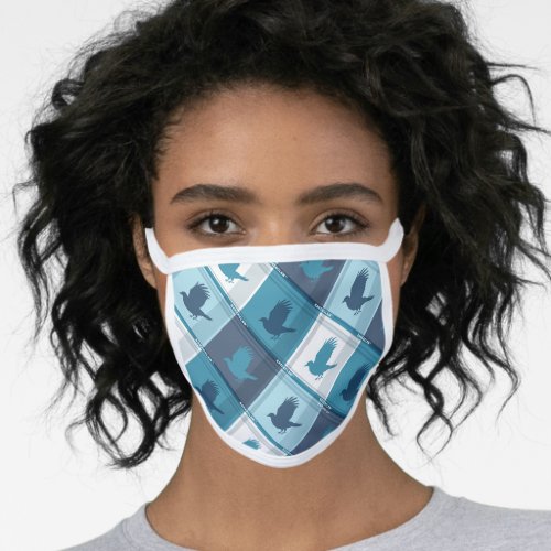 RAVENCLAW Tartan Plaid Pattern Face Mask