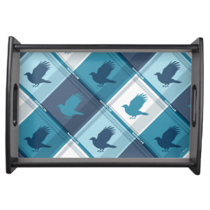 RAVENCLAW™ Tartan Plaid Pattern Serving Tray