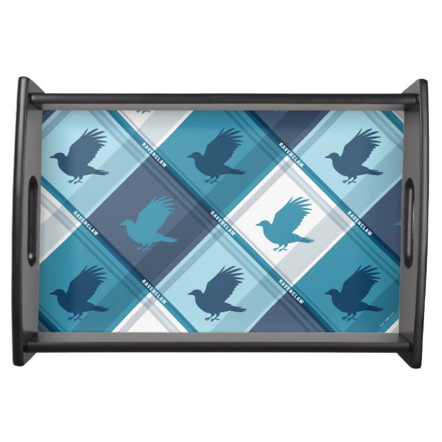 RAVENCLAW™ Tartan Plaid Pattern Serving Tray (Front)