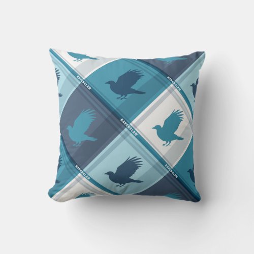 RAVENCLAW Tartan Plaid Pattern Throw Pillow