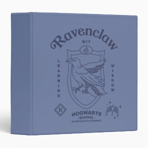 RAVENCLAW™ Wit Learning Wisdom Crest 3 Ring Binder