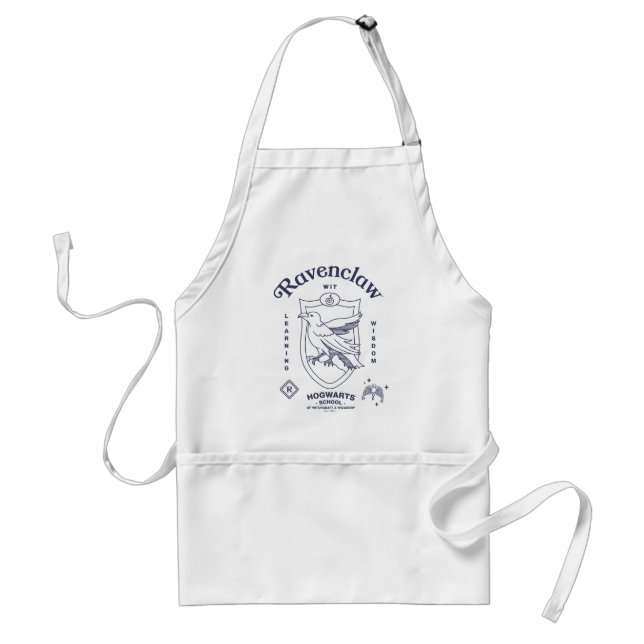 RAVENCLAW™ Wit Learning Wisdom Crest Adult Apron (Front)