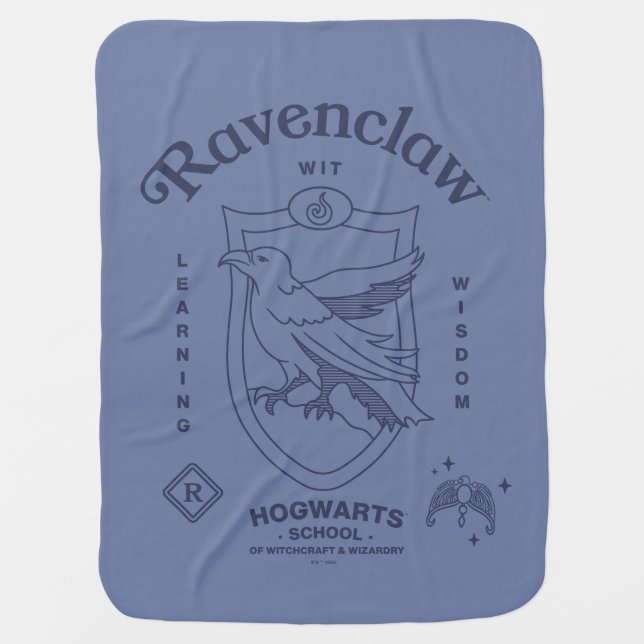 RAVENCLAW™ Wit Learning Wisdom Crest Baby Blanket (Front)