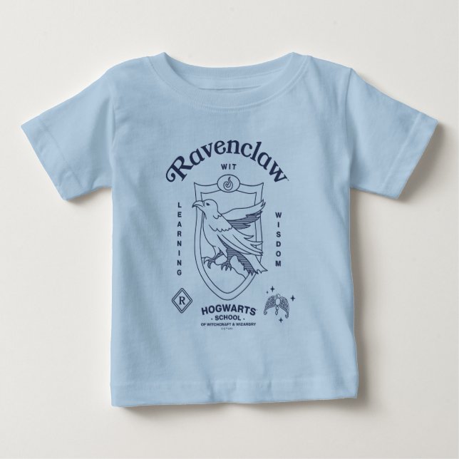 RAVENCLAW™ Wit Learning Wisdom Crest Baby T-Shirt (Front)