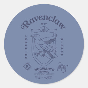 RAVENCLAW™ Wit Learning Wisdom Crest Classic Round Sticker