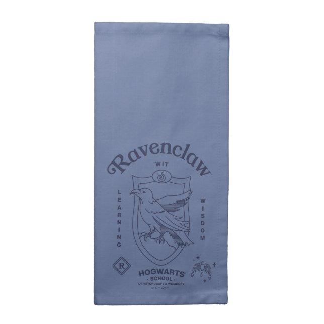 RAVENCLAW™ Wit Learning Wisdom Crest Cloth Napkin (Half Fold)