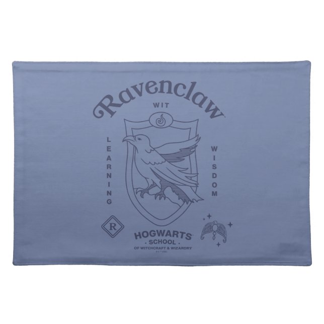 RAVENCLAW™ Wit Learning Wisdom Crest Cloth Placemat (Front)