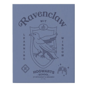 RAVENCLAW™ Wit Learning Wisdom Crest Faux Canvas Print