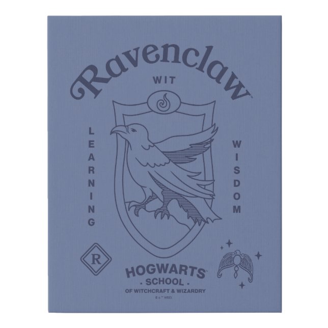 RAVENCLAW™ Wit Learning Wisdom Crest Faux Canvas Print (Front)