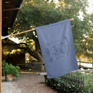 RAVENCLAW™ Wit Learning Wisdom Crest House Flag