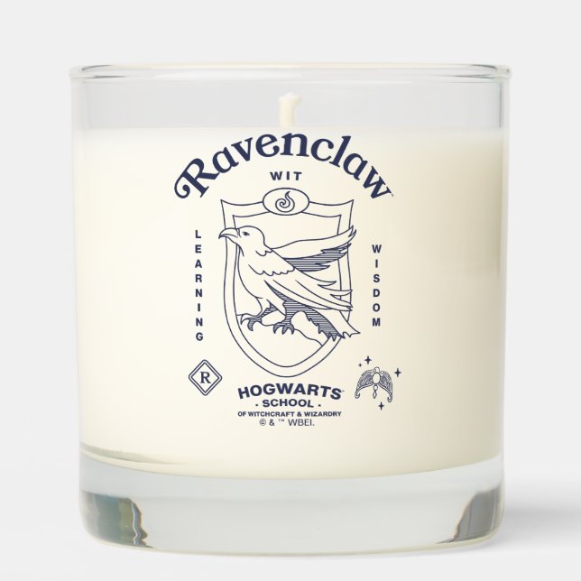 RAVENCLAW™ Wit Learning Wisdom Crest Scented Candle (Front)