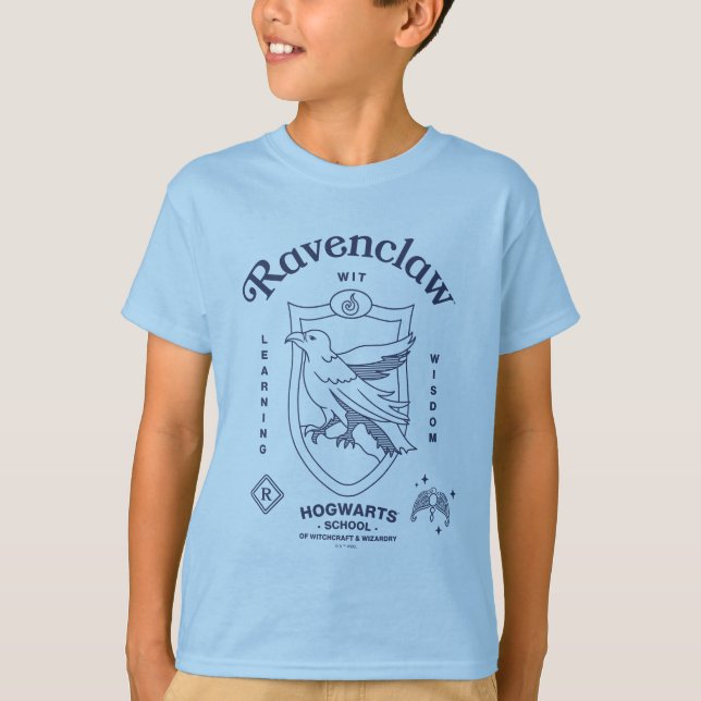 RAVENCLAW™ Wit Learning Wisdom Crest T-Shirt (Front)