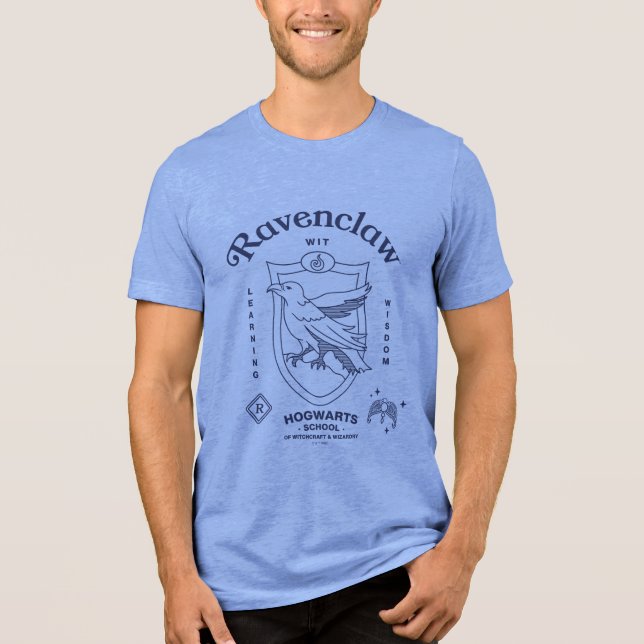 RAVENCLAW™ Wit Learning Wisdom Crest Tri-Blend Shirt (Front)