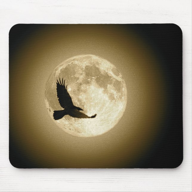 RavenMoonFlight Mousepad (Sepia) (Front)
