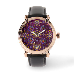 RAVENNA BYZANTINE MOSAIC,STARS,PURPLE STARRY NIGHT WATCH