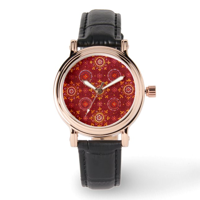 RAVENNA BYZANTINE MOSAICS,STARS,RED STARRY NIGHT WATCH (Front)