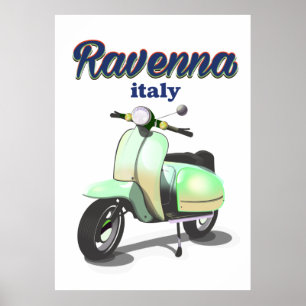 Ravenna Italy vintage Travel poster