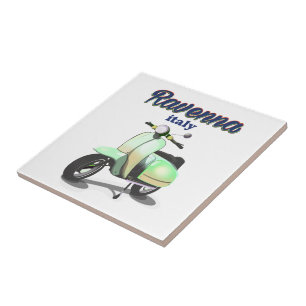 Ravenna Italy vintage Travel poster Ceramic Tile