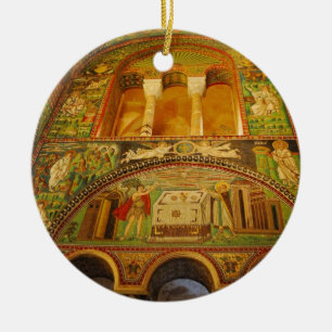 Ravenna mosaics ceramic ornament