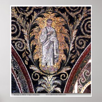 Ravenna Saint With Aura Poster by SteinerstudiesArt at Zazzle