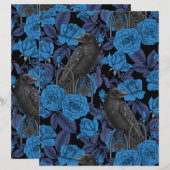 Ravens and  blue roses (Front/Back)