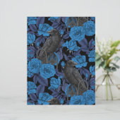 Ravens and  blue roses (Standing Front)