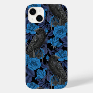 Ravens and blue roses Case-Mate iPhone 14 plus case