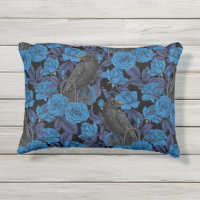 Ravens and blue roses