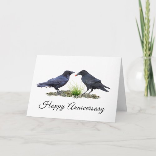 Ravens Anniversary Card