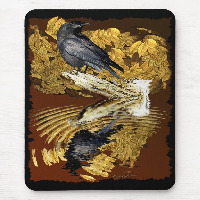 RAVENS & AUTUMN POND Collection Mouse Pad (Front)
