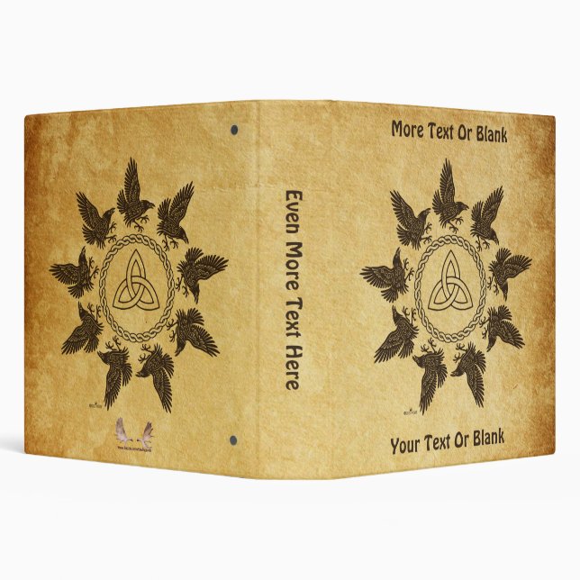 Ravens Circle Dance 3 Ring Binder (Background)