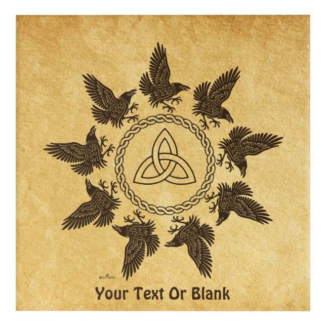 Ravens Circle Dance Acrylic Print (Front)