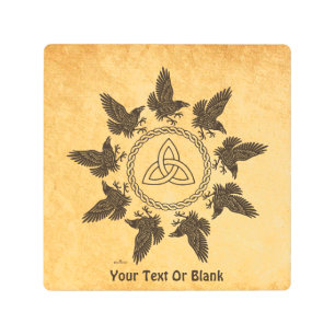 Ravens Circle Dance Metal Print