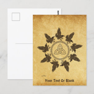 Ravens Circle Dance Postcard