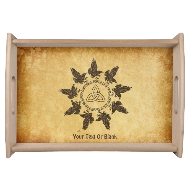 Ravens Circle Dance Serving Tray (Front)