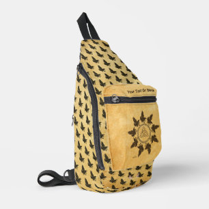 Ravens Circle Dance Sling Bag