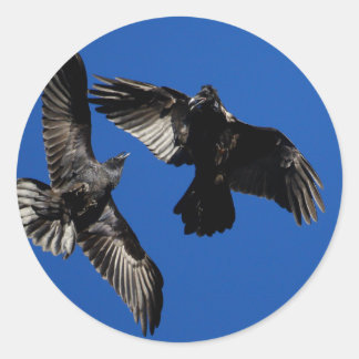 ravens classic round sticker