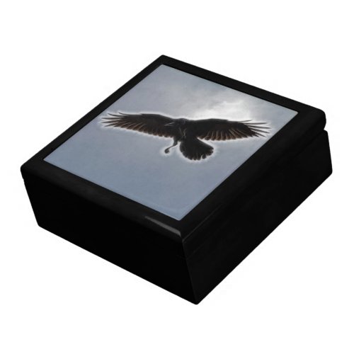 Ravens Descent Fractal Print Gift Box