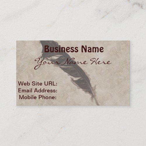 Ravens Feather Bird_lover Crow design Business Card