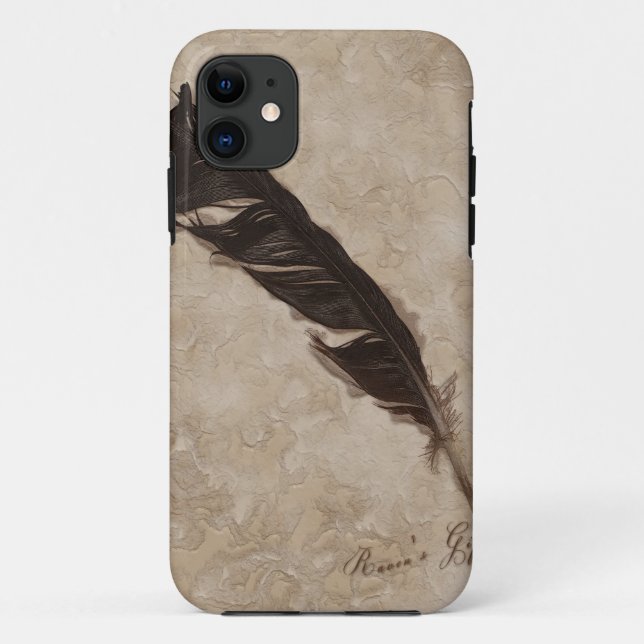 Raven's Feather Bird-lover Crow design Case-Mate iPhone Case (Back)