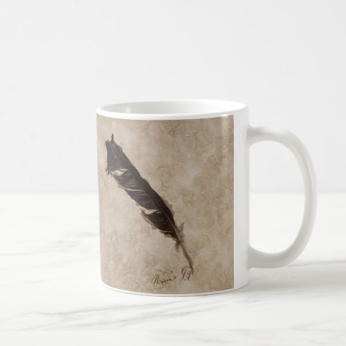 Ravens Feather Bird_lover Crow design Coffee Mug