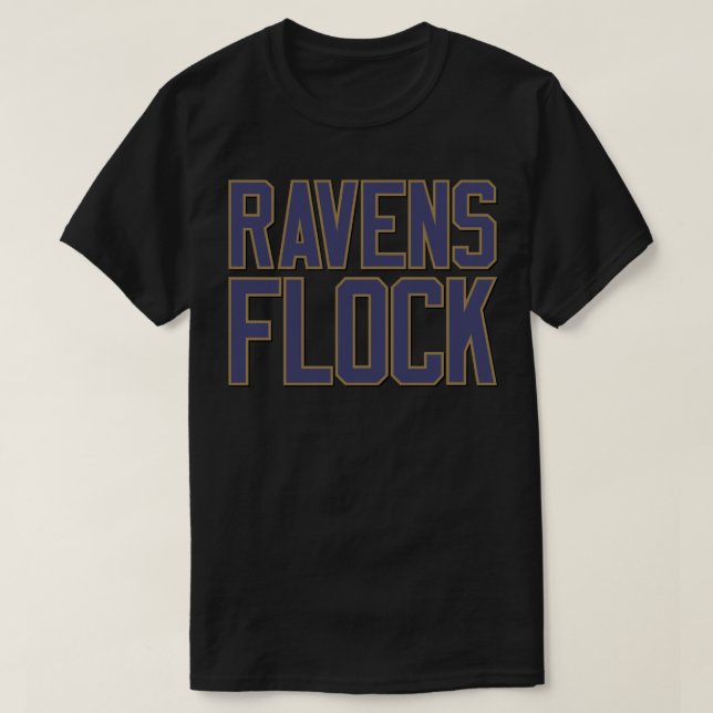 Ravens Flock T-Shirt (Design Front)