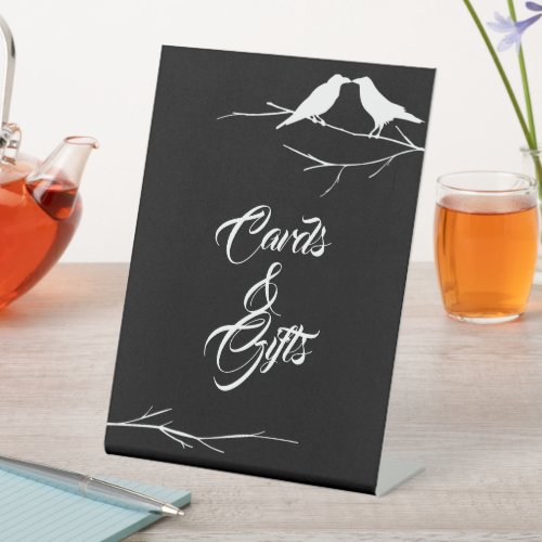 Ravens Gothic Wedding Cards and Gifts  Pedestal Sign