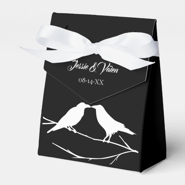 Ravens Gothic Wedding Favor Boxes